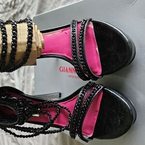 Gianni Bini Black and Pink Platform Shoes